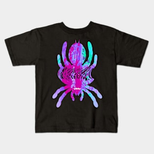 Tarantula Silhouette V76 (Tie Dye) Kids T-Shirt